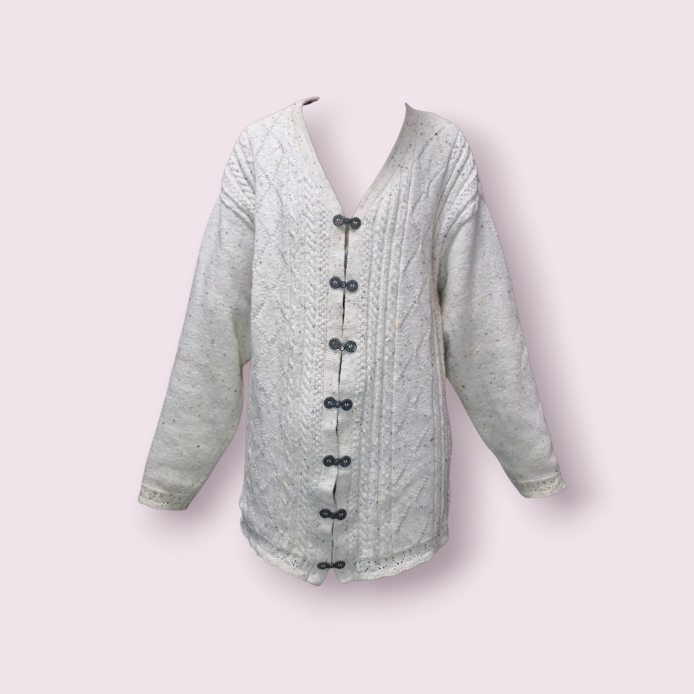 Vintage Grace Oversize Cotton Sweater